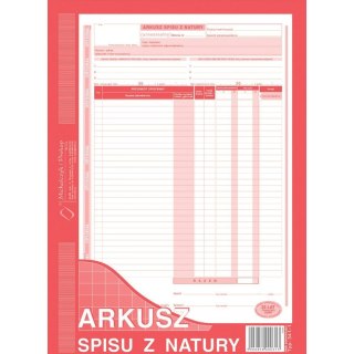 ARKUSZ SPISU Z NATURY A4 (O+1K) Michalczyk i Prokop