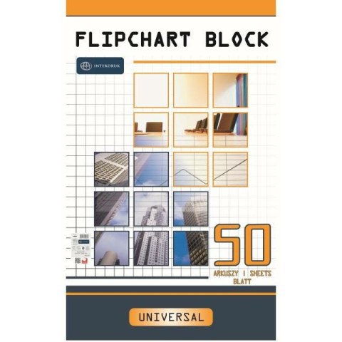 Blok do flipchartu Interdruk 64x100cm kratka (50) Interdruk Blok do flipchartu Interdruk 64x100cm kratka (50) Interdruk