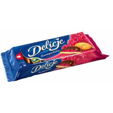 DELICJE SZAMPAŃSKIE 147g MALINOWE Wedel DELICJE SZAMPAŃSKIE 147g MALINOWE Wedel