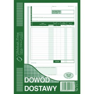 DOWÓD DOSTAWY A5 (WIELOKOPIA) Michalczyk i Prokop