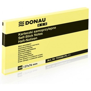Karteczki Donau Eco 76x127mm żółte (100) Donau
