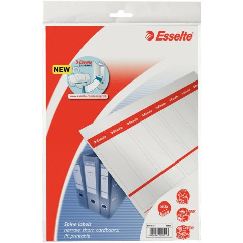 ETYKIETY NA SEGREGATOR ESSELTE 29x158mm WSUWANE Esselte ETYKIETY NA SEGREGATOR ESSELTE 29x158mm WSUWANE Esselte