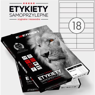 Etykiety Emerson A4 100x30mm białe (100) Emerson