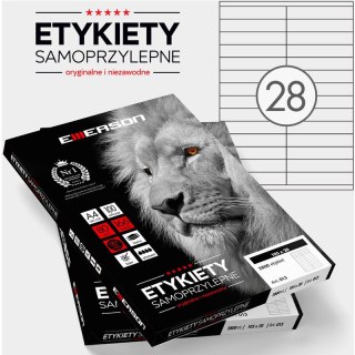 Etykiety Emerson A4 105x20mm białe (100) Emerson