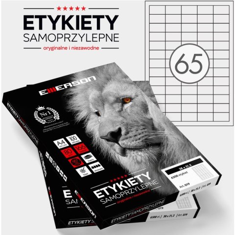 Etykiety Emerson A4 38x21.2mm białe (100) Emerson Etykiety Emerson A4 38x21.2mm białe (100) Emerson