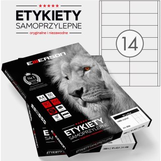 Etykiety Emerson A4 97x42.4mm białe (100) Emerson