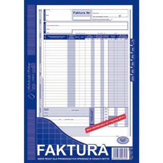 FAKTURA VAT A4 (WIELOKOPIA) Michalczyk i Prokop