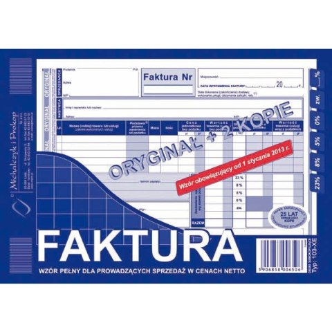 FAKTURA VAT A5 (O+2K) Michalczyk i Prokop FAKTURA VAT A5 (O+2K) Michalczyk i Prokop