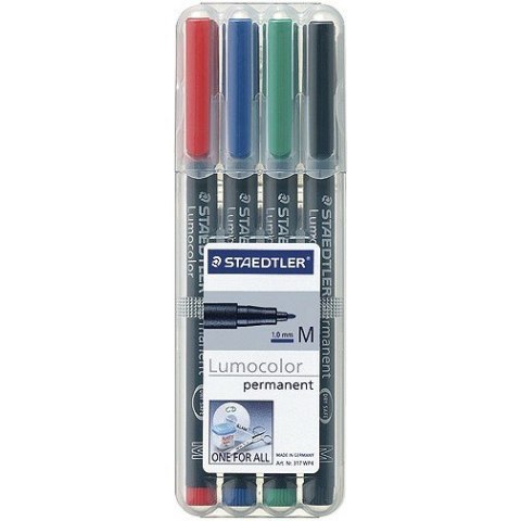 FOLIOPISY STAEDTLER LUMOCOLOR M 4 KOLORY Staedtler FOLIOPISY STAEDTLER LUMOCOLOR M 4 KOLORY Staedtler