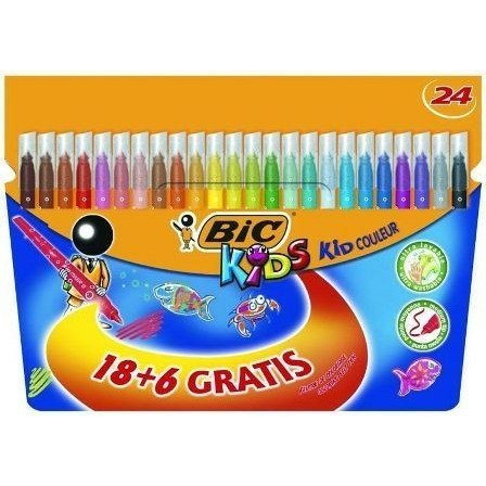 Flamastry BiC Kids Kid Couleur 24 kolory Bic Flamastry BiC Kids Kid Couleur 24 kolory Bic