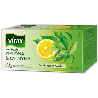 HERBATA VITAX INSPIRATIONS ZIELONA z CYTRYNĄ (20) Vitax