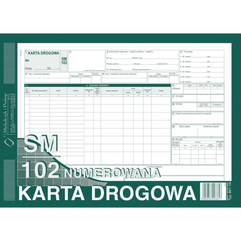 KARTA DROGOWA - SAMOCHÓD CIĘŻAROWY A4 NUMEROWANA Michalczyk i Prokop KARTA DROGOWA - SAMOCHÓD CIĘŻAROWY A4 NUMEROWANA Michalczyk i Prokop