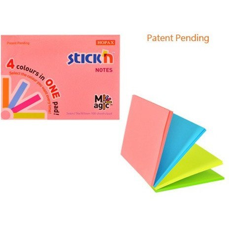 KARTECZKI STICK'N 76*101mm 4 KOLORY NEON (100) STICK'N KARTECZKI STICK'N 76*101mm 4 KOLORY NEON (100) STICK'N