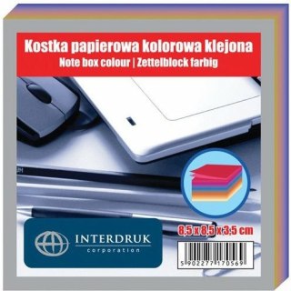 KOSTKA PAPIEROWA 85x85x35mm KLEJONA KOLOR Interdruk