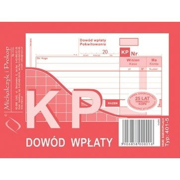 KP - DOWÓD WPŁATY A6 (WIELOKOPIA) Michalczyk i Prokop KP - DOWÓD WPŁATY A6 (WIELOKOPIA) Michalczyk i Prokop