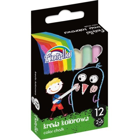 KREDA KOLOROWA FIORELLO 2x6 KOLORÓW (12) FIORELLO KREDA KOLOROWA FIORELLO 2x6 KOLORÓW (12) FIORELLO