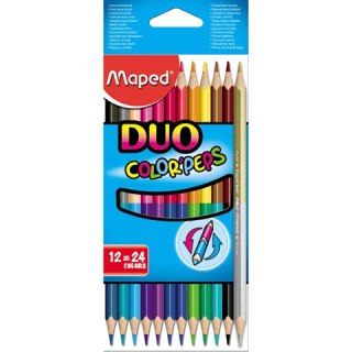 KREDKI DWUSTRONNE MAPED DUO 24 KOLORY Maped