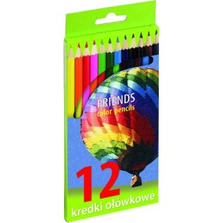 KREDKI OŁÓWKOWE 12 KOLORÓW UNIONL