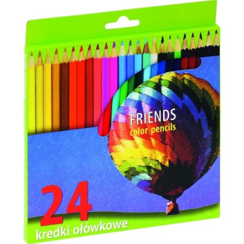 KREDKI OŁÓWKOWE 24 KOLORY UNIONL KREDKI OŁÓWKOWE 24 KOLORY UNIONL
