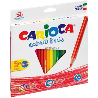 KREDKI OŁÓWKOWE CARIOCA 24 KOLORY CARIOCA