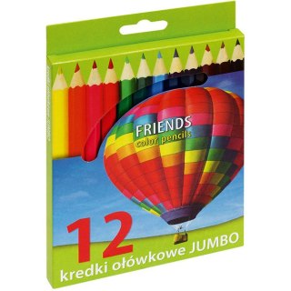 KREDKI OŁÓWKOWE GRAND JUMBO 12 KOLORÓW Grand