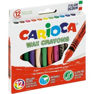KREDKI ŚWIECOWE CARIOCA 12 KOLORÓW CARIOCA