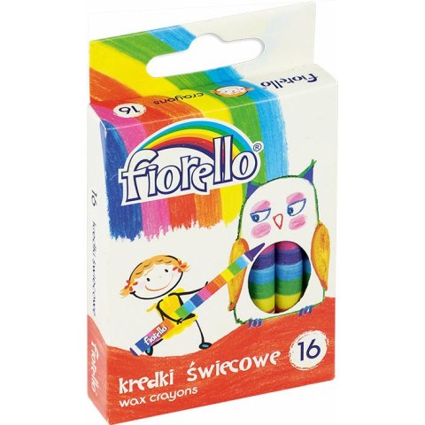 KREDKI ŚWIECOWE FIORELLO 16 KOLORÓW FIORELLO KREDKI ŚWIECOWE FIORELLO 16 KOLORÓW FIORELLO