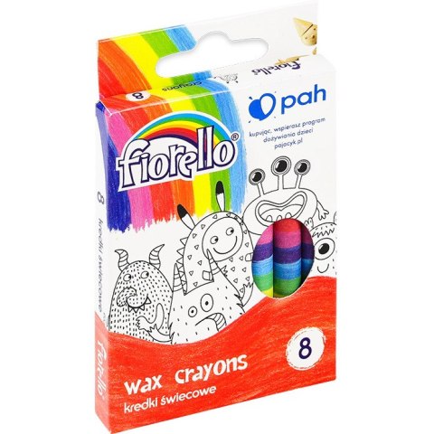 KREDKI ŚWIECOWE FIORELLO 8 KOLORÓW FIORELLO KREDKI ŚWIECOWE FIORELLO 8 KOLORÓW FIORELLO