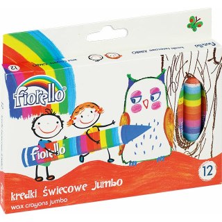 KREDKI ŚWIECOWE FIORELLO JUMBO 12 KOLORÓW FIORELLO