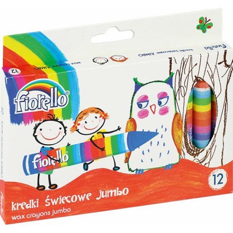 KREDKI ŚWIECOWE FIORELLO JUMBO 12 KOLORÓW FIORELLO KREDKI ŚWIECOWE FIORELLO JUMBO 12 KOLORÓW FIORELLO