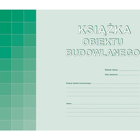 KSIĄŻKA OBIEKTU BUDOWLANEGO A4 (OFFSET) Michalczyk i Prokop KSIĄŻKA OBIEKTU BUDOWLANEGO A4 (OFFSET) Michalczyk i Prokop