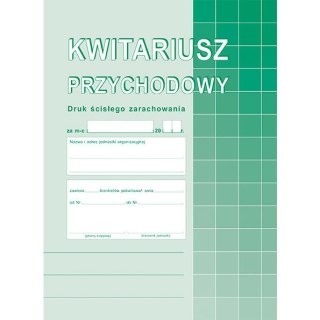 KWITARIUSZ PRZYCHODOWY NUMEROWANY A5 (O+2K) Michalczyk i Prokop