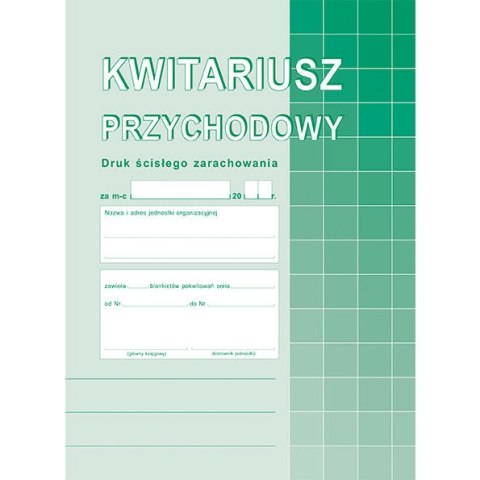 KWITARIUSZ PRZYCHODOWY NUMEROWANY A5 (O+2K) Michalczyk i Prokop KWITARIUSZ PRZYCHODOWY NUMEROWANY A5 (O+2K) Michalczyk i Prokop