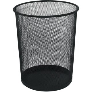 Kosz na śmieci Q-Connect 19L metalowy czarny Q-CONNECT