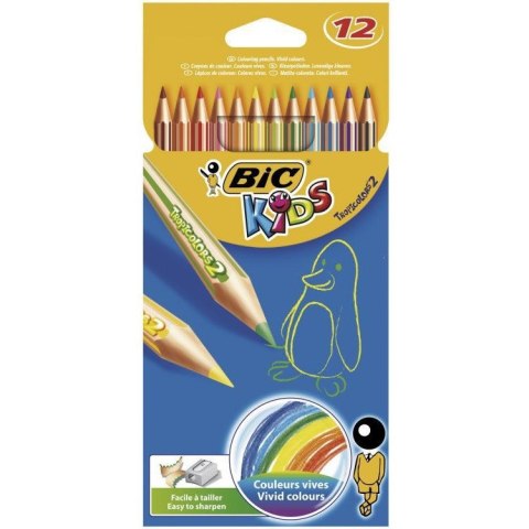 Kredki ołówkowe BiC Kids Tropicolors 12 kolorów Bic Kredki ołówkowe BiC Kids Tropicolors 12 kolorów Bic