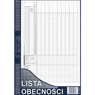 LISTA OBECNOŚCI A4 (OFFSET) Michalczyk i Prokop