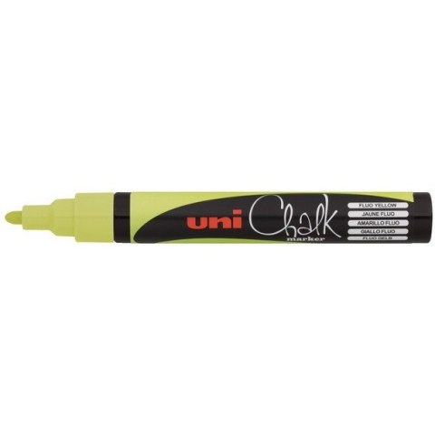 MARKER KREDOWY UNI CHALK PWE-5M ŻÓŁTY Uni MARKER KREDOWY UNI CHALK PWE-5M ŻÓŁTY Uni