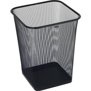 METALOWY KOSZ NA ŚMIECI 18L KWADRAT CZARNY Grand