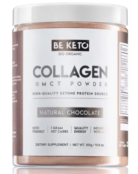 BeKeto Keto Kolagen z olejem MCT o smaku czekoladowym 300g BeKeto Keto Kolagen z olejem MCT o smaku czekoladowym 300g