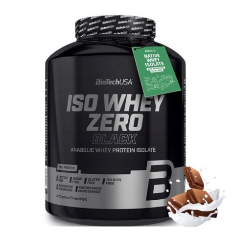 BioTech USA Iso Whey Zero Black 2270g o smaku czekoladowym BioTech USA Iso Whey Zero Black 2270g o smaku czekoladowym