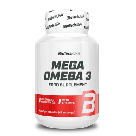 BioTech USA Mega Omega 3 90 kapsułek BioTech USA Mega Omega 3 90 kapsułek