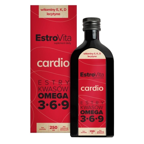 EstroVita Cardio Kwasy Omega 3-6-9 dla seniorów 250 ml EstroVita Cardio Kwasy Omega 3-6-9 dla seniorów 250 ml