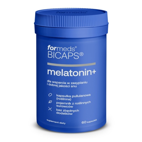 ForMeds Bicaps Melatonin+ 60 kapsułek wegańskich ForMeds Bicaps Melatonin+ 60 kapsułek wegańskich