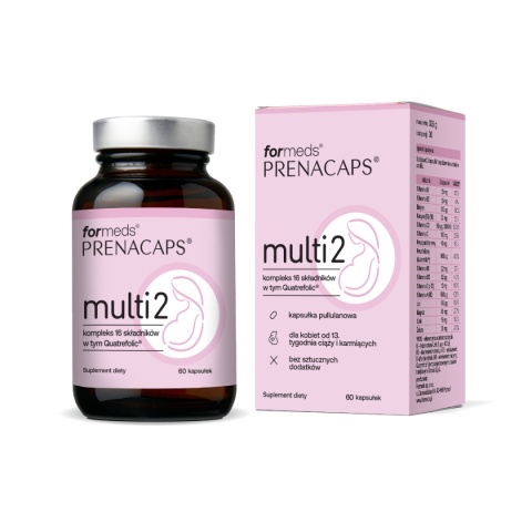 ForMeds Prenacaps multi 2 kompleks witamin dla kobiet od 13 tygodnia ciąży i karmiących ForMeds Prenacaps multi 2 kompleks witamin dla kobiet od 13 tygodnia ciąży i karmiących