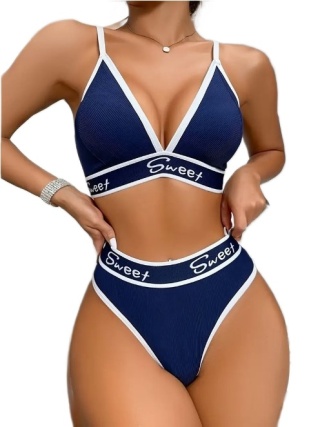 Komplet Sportowej bielizny Sweet Fashion Giulietta "S" - Niebieski