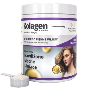 Noble Health Kolagen + witamina C i biotyna w proszku 100g