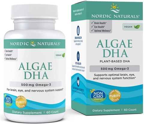 Nordic Naturals Algae DHA 500 mg 60 kapsułek miękkich Nordic Naturals Algae DHA 500 mg 60 kapsułek miękkich