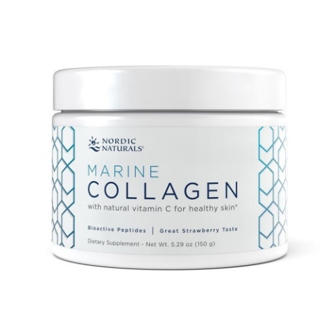 Nordic Naturals Marine Collagen naturalny kolagen z bioaktywnymi peptydami w proszku 150g o smaku truskawkowym Nordic Naturals Marine Collagen naturalny kolagen z bioaktywnymi peptydami w proszku 150g o smaku truskawkowym