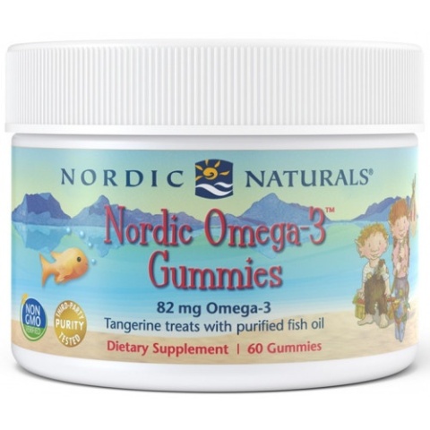 Nordic Naturals Omega 3 82mg smak mandarynkowy 60 żelek Nordic Naturals Omega 3 82mg smak mandarynkowy 60 żelek