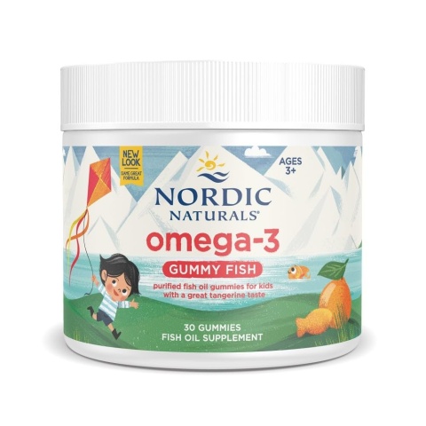 Nordic Naturals Omega 3 Gummy Fish 124 mg 30 żelek o smaku mandarynkowym Nordic Naturals Omega 3 Gummy Fish 124 mg 30 żelek o smaku mandarynkowym